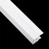 Hliníkový eloxovaný profil pre LED pásy KM48 Silver Povrch regálu 1 m + mliečne tienidlo + koncové krytky Hliníkový eloxovaný profil pre LED pásy KM48 Silver Povrch regálu 1 m + mliečne tienidlo + koncové krytky