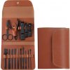 Manikúrny set v puzdre 16 ks Hnedý Manikúrny set v puzdre 16 ks Hnedý