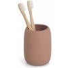 KERAMICKÝ HNEDÝ POHÁR NA ZUBNÉ KEFKY 370 ML, 8,4 x 10,8 CM KERAMICKÝ HNEDÝ POHÁR NA ZUBNÉ KEFKY 370 ML, 8,4 x 10,8 CM