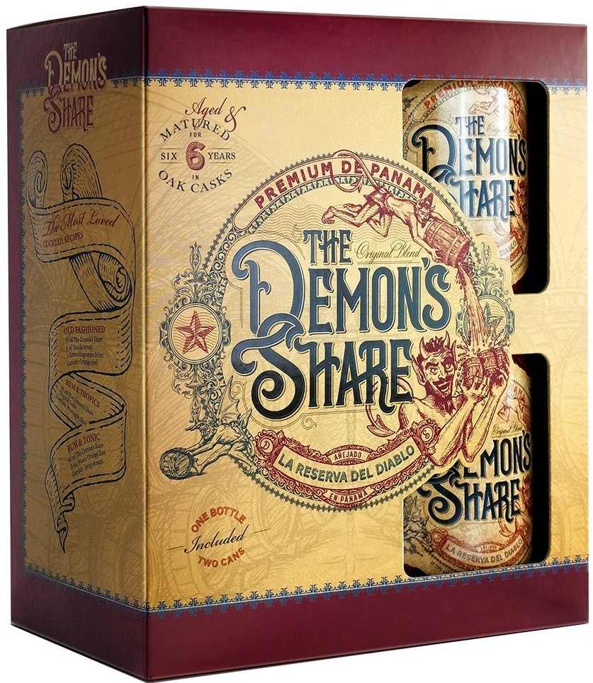 The Demon`s Share Rum 6y 40% 0,7 l (dárčekové balenie 2 poháre)