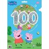 100 metalických samolepek s omalovánkovými listy Prasátko Peppa