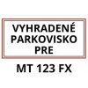 A3 tabuľa vyhradené parkovisko pre ŠPZ, 42 x 29,7 cm A3 tabuľa vyhradené parkovisko pre ŠPZ, 42 x 29,7 cm