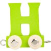Dřevěný vláček barevná abeceda písmeno H Dřevěný vláček barevná abeceda písmeno H