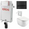 Alcadrain Set modul na stenu, WC Urban City, sedadlo s tlačidlom, čierna mat M1878 KAE017 1 set Alcadrain Set modul na stenu, WC Urban City, sedadlo s tlačidlom, čierna mat M1878 KAE017 1 set