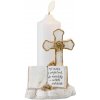 Dekorácia MagicHome, Kríž so sviečkou, LED, polyresin, na hrob, 2xAA, 11,5x11,5x18 cm Dekorácia MagicHome, Kríž so sviečkou, LED, polyresin, na hrob, 2xAA, 11,5x11,5x18 cm