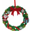 Filcový vianočný veniec na zavesenie 25 cm Filcový vianočný veniec na zavesenie 25 cm