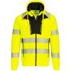 PORTWEST HI-VIS DX477 / Reflexná fleecová mikina s kapucňou - HV žltá/čierna XL PORTWEST HI-VIS DX477 / Reflexná fleecová mikina s kapucňou - HV žltá/čierna XL