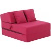 Skladacie kreslo/matrac PELOS, tmavo ružová Skladacie kreslo/matrac PELOS, tmavo ružová