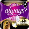 Always Platinum Secure Night Extra hygienické vložky s krídélkami 8 ks
