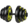 Jednoručný nakladací činkový set inSPORTline 3-18 kg čierno-zelený Jednoručný nakladací činkový set inSPORTline 3-18 kg čierno-zelený