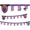 Banner Girlanda MONSTER HIGH Narodeninová Párty Banner Girlanda MONSTER HIGH Narodeninová Párty