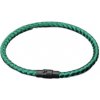 Lanový Magnetický náramek – zelený 21,5 cm x 4 mm, unisex Lanový Magnetický náramek – zelený 21,5 cm x 4 mm, unisex
