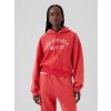 GAP Crop sweatshirt with logo Women's fuchsiová