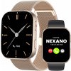 Smartwatch Nexano NX88 DÁMSKE HODINKY AMOLED SOS 3 REMIENKY zlaté Smartwatch Nexano NX88 DÁMSKE HODINKY AMOLED SOS 3 REMIENKY zlaté