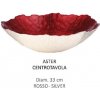Misa Aster vo vianočnom prevedení červená-strieborná 33 cm Misa Aster vo vianočnom prevedení červená-strieborná 33 cm