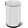 MERIDA Kôš kovový nášľapný TOP SILENT LUNA, biely, 5 l KIB418 MERIDA Kôš kovový nášľapný TOP SILENT LUNA, biely, 5 l KIB418