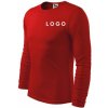 Tričko farebné s dlhým rukávom s LOGOM Veľkosť: XXL, Barva: červená, KS spolu - cenová hladina: 10-20