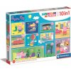 CLEMENTONI Puzzle Prasátko Peppa 10v1 CLEMENTONI Puzzle Prasátko Peppa 10v1