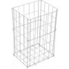 Skladací drôtený odpadkový kôš, biely 50l Skladací drôtený odpadkový kôš, biely 50l