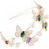PINK - Dvojitá čelenka MOTÝĽ s drahokamami PINK - Dvojitá čelenka MOTÝĽ s drahokamami