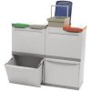 Plastový odpadkový kôš EKOMODUL na triedený odpad, objem 2 x 30 l + 4 x 15 l Plastový odpadkový kôš EKOMODUL na triedený odpad, objem 2 x 30 l + 4 x 15 l