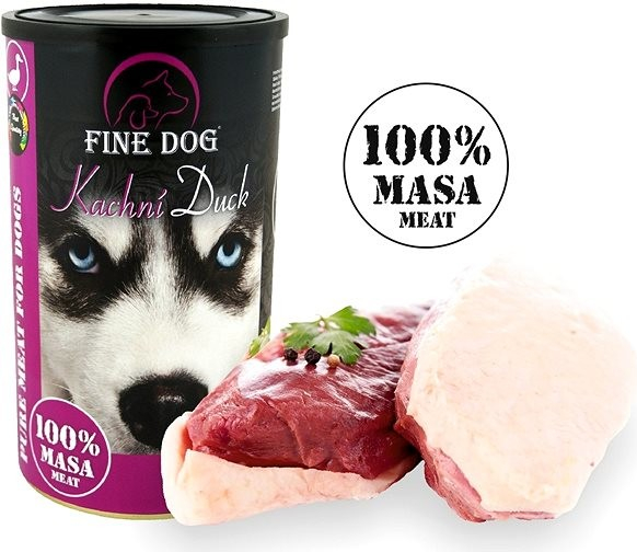 Fine Dog KAČACIA 100 % mäsa 1200 g