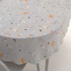 Biante Detský bavlnený oválny obrus Sandra SA-699 Oranžové zvieratká Indiáni na sivom 120x140 cm Biante Detský bavlnený oválny obrus Sandra SA-699 Oranžové zvieratká Indiáni na sivom 120x140 cm