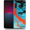 Picasee silikónový čierny obal pre Sony Xperia 10 IV 5G - Blue Magma Picasee silikónový čierny obal pre Sony Xperia 10 IV 5G - Blue Magma