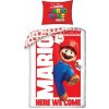 Obojstranné bavlnené obliečky Halantex SUPER MARIO, 140/200+70/90, SMM-001BL Obojstranné bavlnené obliečky Halantex SUPER MARIO, 140/200+70/90, SMM-001BL