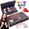 POKER SET NA HRANIE POKRU TEXAS 300 KS ŽETÓNOV KUFOR KARTY POKER SET NA HRANIE POKRU TEXAS 300 KS ŽETÓNOV KUFOR KARTY
