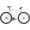 vidaXL Bicykel s pevným prevodom biely a čierny 700c 55 cm