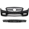 KITT Front Bumper with Rear Diffuser and Silver Tips suitable for Mercedes C-Class W205 S205 (2014-2020) Only for AMG Sport Line KITT Front Bumper with Rear Diffuser and Silver Tips suitable for Mercedes C-Class W205 S205 (2014-2020) Only for AMG Sport Line
