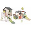 Smoby Set domček na pilieroch a hracie centrum Multisport House On Stilts Life rozšíriteľný s 1,5 m šmykľavkou s vodotryskom