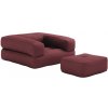 sofa CUBE (futónová pohovka) 90*190 cm bordeaux 710 sofa CUBE (futónová pohovka) 90*190 cm bordeaux 710