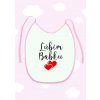 Detský podbradník Ľúbim babku ružový Detský podbradník Ľúbim babku ružový
