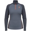 Dámske termo tričko Odlo, PERFORMANCE WOOL 150 tmavo sivá,oranžová XS Dámske termo tričko Odlo, PERFORMANCE WOOL 150 tmavo sivá,oranžová XS