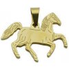 Doria Prívesok zlatý z chirurgickej ocele kôň F120 Doria Prívesok zlatý z chirurgickej ocele kôň F120