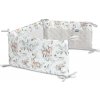 SENSILLO Mantinel do postieľky velvet DEERS šedá PLUSH KARO SENSILLO Mantinel do postieľky velvet DEERS šedá PLUSH KARO