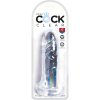 King Cock Clear realistický dildó s prísavkou 15 cm