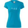 EKG zuby - Dámske Fantasy športové (dresovina) - 2XL ( Svetlý tyrkys ) EKG zuby - Dámske Fantasy športové (dresovina) - 2XL ( Svetlý tyrkys )