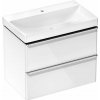 Hansgrohe Xelu Q Skrinka s umývadlom, 63x78x50 cm, 2 zásuvky, lesklá biela/chróm 54374000-HG Hansgrohe Xelu Q Skrinka s umývadlom, 63x78x50 cm, 2 zásuvky, lesklá biela/chróm 54374000-HG