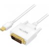 LogiLink DisplayPort Mini - kábel DVI-D 3m biely (CV0138) LogiLink DisplayPort Mini - kábel DVI-D 3m biely (CV0138)