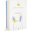 Doudou et Compagnie Paris Doudou Darčeková sada - Hračka s úchytom na cumlík králiček 15 cm modrý Doudou et Compagnie Paris Doudou Darčeková sada - Hračka s úchytom na cumlík králiček 15 cm modrý