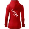 Paličky ruka - Mikina dámska trendy zipper s kapucňou - L ( Červená ) Paličky ruka - Mikina dámska trendy zipper s kapucňou - L ( Červená )
