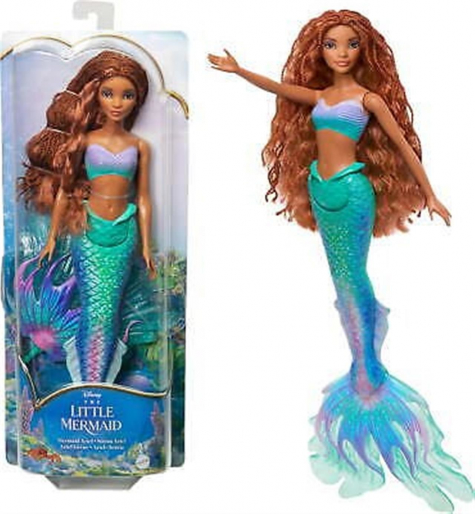 Mattel Disney Malá morská víla Ariel s trblietavou plutvou