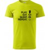 Eat sleep play - šach - Klasické pánske tričko vyššej gramáže - XL ( Limetková ) Eat sleep play - šach - Klasické pánske tričko vyššej gramáže - XL ( Limetková )