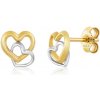 SOFIA zlaté náušnice srdiečka AG10005-PREYG SOFIA zlaté náušnice srdiečka AG10005-PREYG