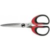 Nožnice rovné-pogum.rukoväť (červená/čierna); Kretzer Solingen ECO Nožnice rovné-pogum.rukoväť (červená/čierna); Kretzer Solingen ECO