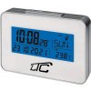 Rádiom riadený budík LTC s teplomerom, strieborný Rádiom riadený budík LTC s teplomerom, strieborný