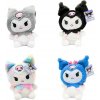 KUROMI HELLO KITTY MÄKKÁ ŠEDÁ 24 cm